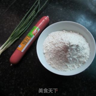 香葱香肠锅塌的做法步骤：1