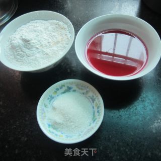 苋菜汁煎饼的做法步骤：1