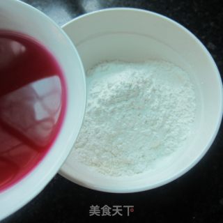 苋菜汁煎饼的做法步骤：2