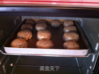 黑芝麻酱烧饼的做法步骤：15
