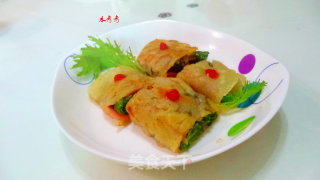 火腿蔬菜卷饼的做法步骤：14