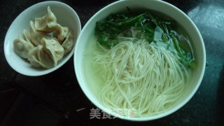 青菜饺子面的做法步骤：6