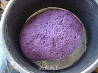 紫薯花卷的做法步骤：3