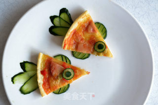 可爱活泼的小鱼早餐的做法步骤：2