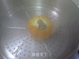 金瓜海参蛋羹的做法步骤：10