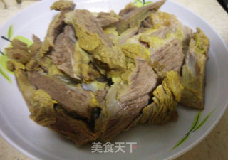 平底锅版手工五香牛肉松的做法步骤：3