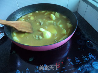 土豆咖喱盖烧饭的做法步骤：10