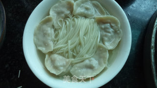 虾味饺子面的做法步骤：5