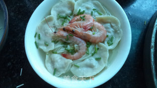 虾味饺子面的做法步骤：7