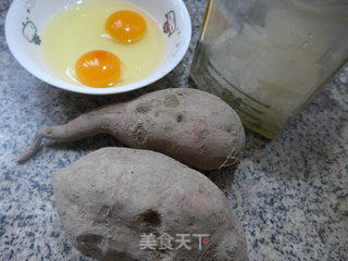 冰糖番薯蛋花汤的做法步骤：1