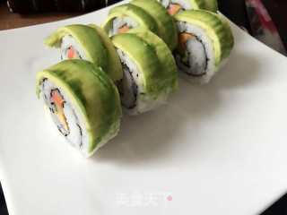 牛油果加州卷的做法步骤：8