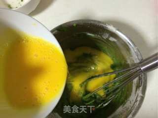 粗粮蛋糕--抹茶荞麦戚风蛋糕的做法步骤：4