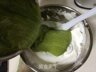 粗粮蛋糕--抹茶荞麦戚风蛋糕的做法步骤：7