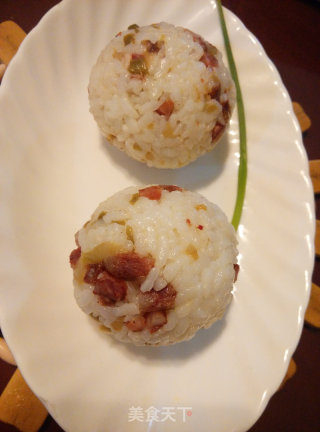 腊肠饭团的做法步骤：5