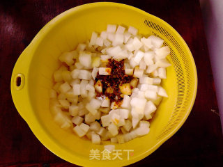 佐粥小菜__凉拌萝卜丁的做法步骤：7