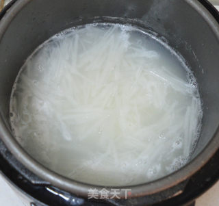 萝卜丝肉末粥的做法步骤：5
