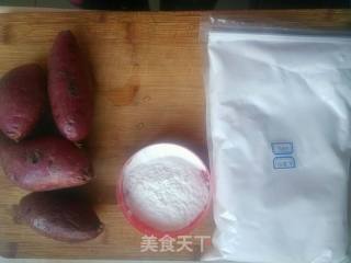 椰奶紫薯芋圆的做法步骤：1
