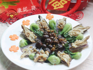 蚝油冬菇扒蛏子的做法步骤：12