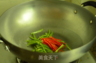 青椒肉丝的做法步骤：6