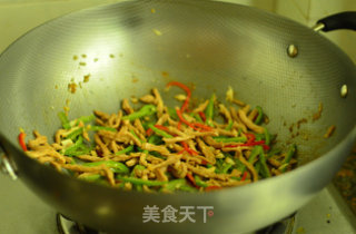 青椒肉丝的做法步骤：12