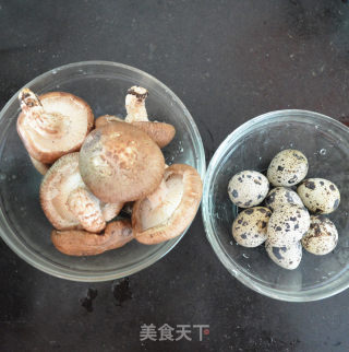 香菇蒸鹌鹑蛋的做法步骤：1