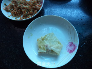 香煎猪肉腐竹卷的做法步骤：5
