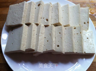 香煎千页豆腐的做法步骤：2