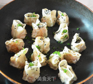 香煎云吞的做法步骤：11