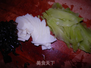 清炒青笋山药的做法步骤：2