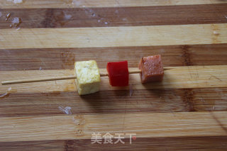 烤火腿豆腐丁的做法步骤：5