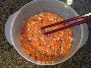 胡萝卜香菇鸡蛋饼的做法步骤：4