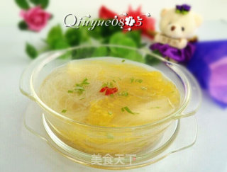 娃娃菜粉丝汤的做法步骤：6