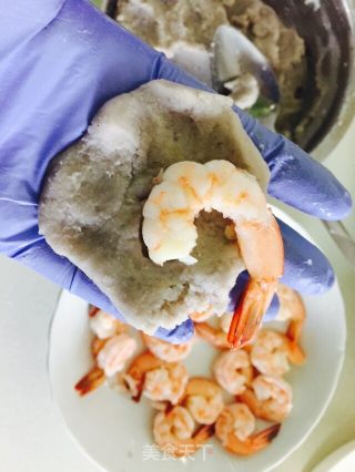 芋泥虾球的做法步骤：8