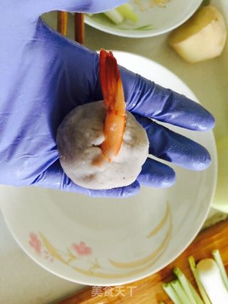 芋泥虾球的做法步骤：9