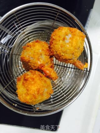 芋泥虾球的做法步骤：15