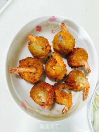 芋泥虾球的做法步骤：16