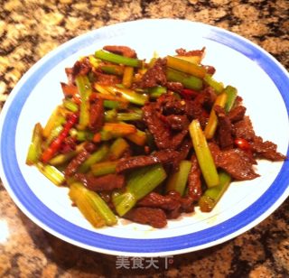 牛肉扁芹菜的做法步骤：6