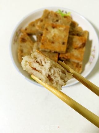 香煎芋丝饼的做法步骤：7