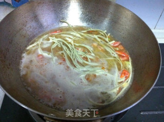 抹茶紫菜面汤的做法步骤：5