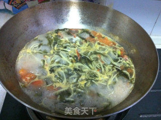 抹茶紫菜面汤的做法步骤：7
