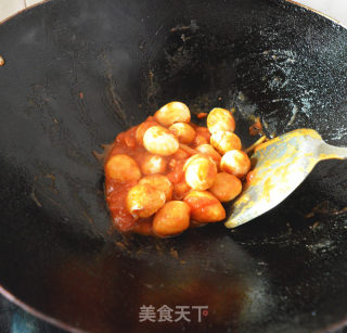 番茄鹌鹑蛋的做法步骤：9