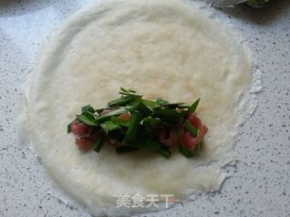韭菜猪肉春卷的做法步骤：8