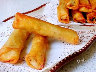 韭菜猪肉春卷的做法步骤：13