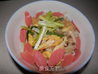 鸡蛋打卤面的做法步骤：12