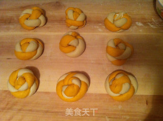 南瓜双色馒头的做法步骤：8