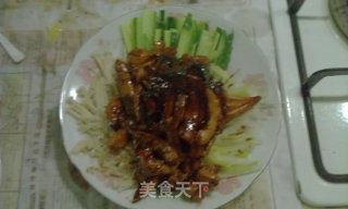 京酱鱿鱼丝夹饼的做法步骤：4