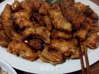 糖醋中华鲟的做法步骤：6