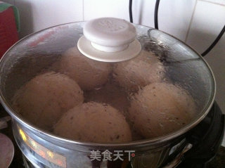 红豆馒头的做法步骤：9