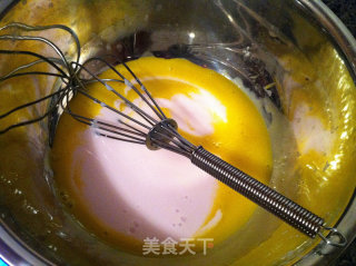 绿豆酸奶戚风蛋糕的做法步骤：3