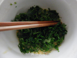 芹菜叶鸡蛋饼的做法步骤：3